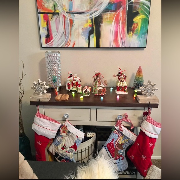 NEW Blue Sky Clay Works BLITZEN'S HOUSE OF PANCAKES 8" Candle House Christmas 🎄 - Picture 6 of 6